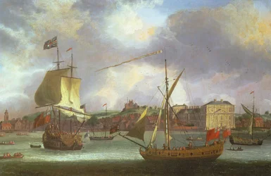 Ansicht von Greenwich mit Schiffen